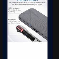  Flip Protective Case for Nintendo Switch with Tempered Plastic Screen Protectors, Slim Anti-Scratch Anti-Slip Protective Case for Nintendo S