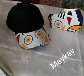 Unisex handmade hat and face masks set
