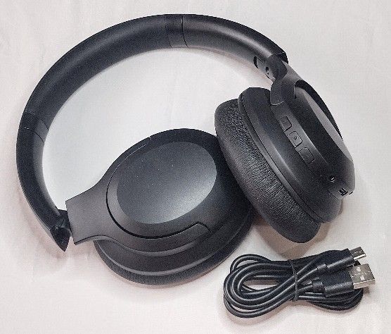 Brookstone BKH928 Wireless Noise-Cancelling Headphones - Black