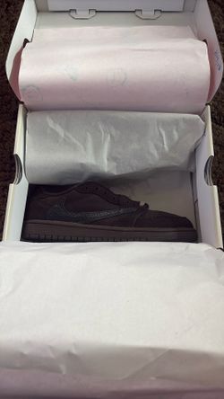 Jordan 1 Low Cactus Jack Dark Mocha Size 3y