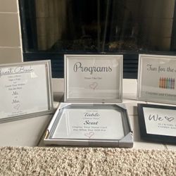 *WEDDING ITEMS* 8x10 Silver Frames