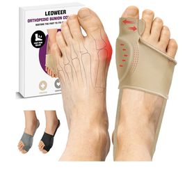 Bunion Corrector Sleeve Toe Alignment Brace Gel Pad Adjustable XL