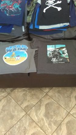 Shirts toddlers, size S/M fits size 6-7 years