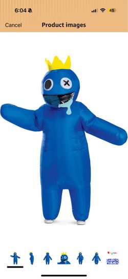 Rainbow Friends - Blue Inflatable Costume