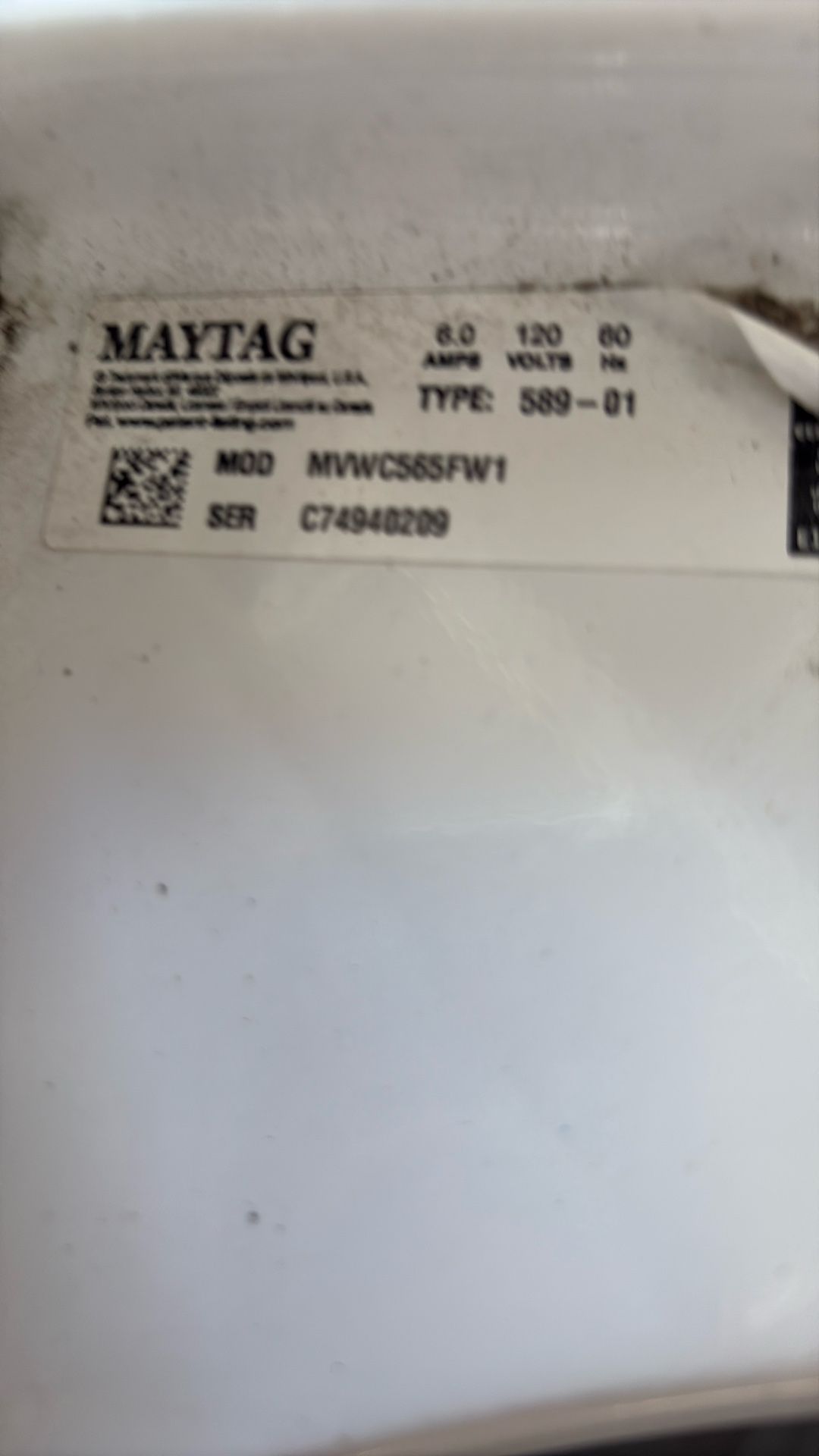 Maytag Washer  