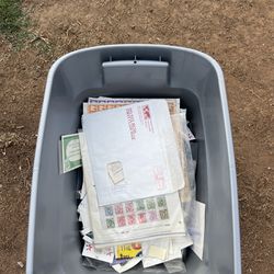 Box Of Vintage Stamps