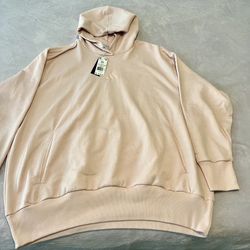 Adidas cozy hoodie, size 3X color, sandy pink new with tags. Retailed for $60.  As is. No returns. Make me an offer I can’t refuse. Please feel free t