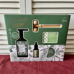 Bloomfield Relaxing Body Collection Spa Gift Set Eucalyptus Fir 5-Piece New NIB