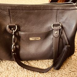 Coach Soft Leather Pebble Handbag 