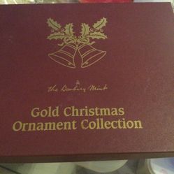Danbury Mint Gold Christmas Ornaments 