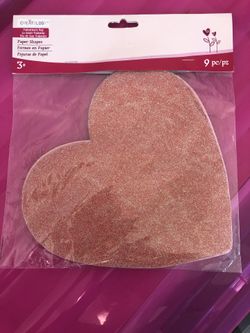 Valentine’s Day large paper hearts