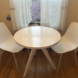 West Elm cafe table and 2 chair set - 30in wide