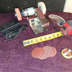 QUIET Mini Grinder/Buffer/Belt-Disc Sander BRAND NEW