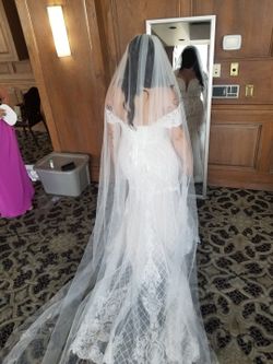 Wedding Dress Size 14/16 w/ Corset Back