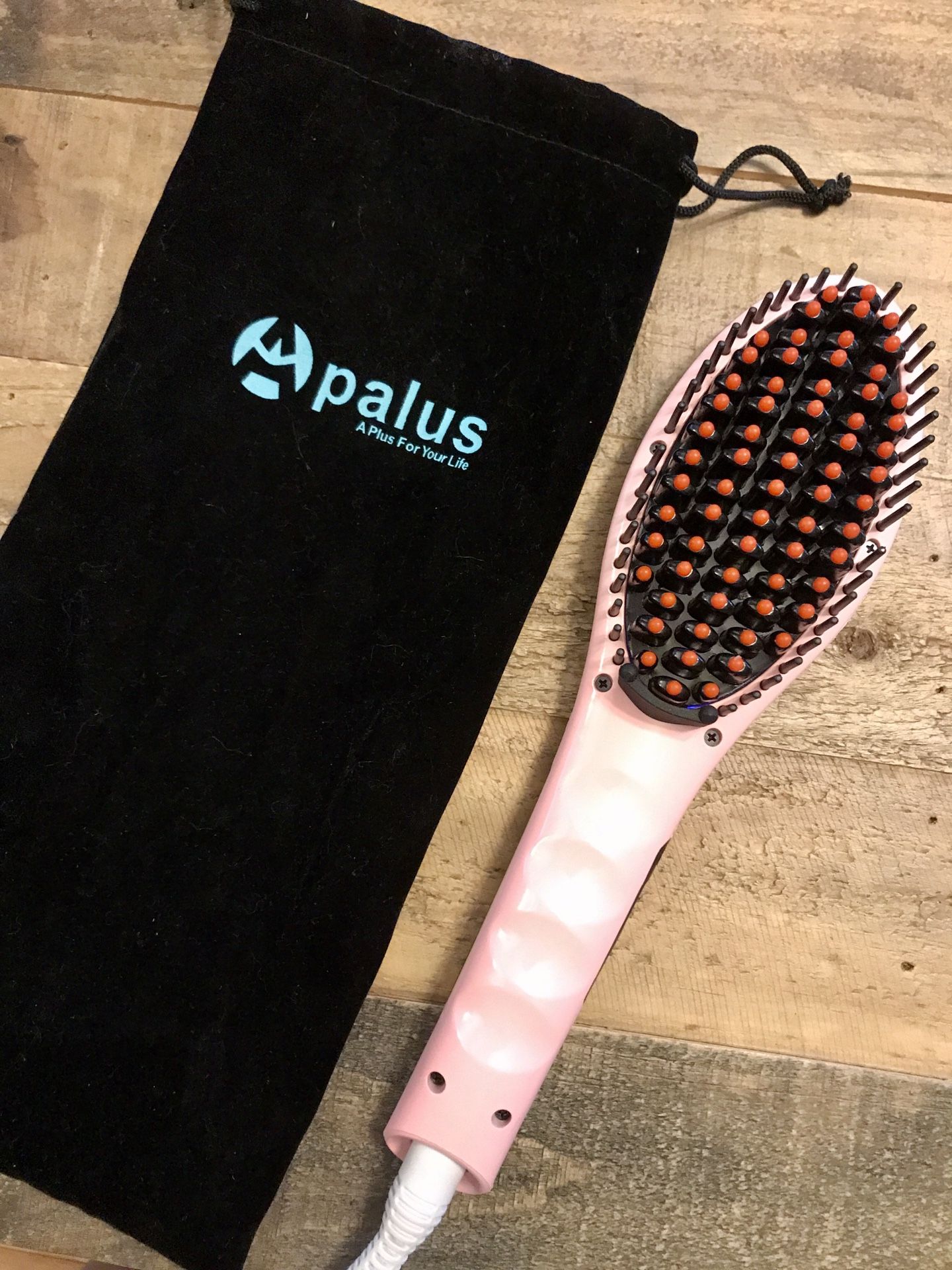 PALUS electrical hair-straightening heat brush