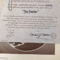 Norman Rockwell Plate