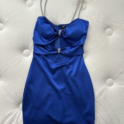 Silk Dress (Royal Blue)