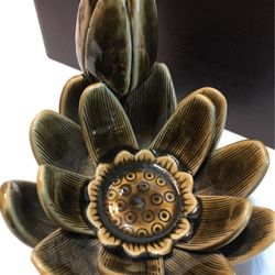 Thai Celadon Vintage Ceramic Lotus