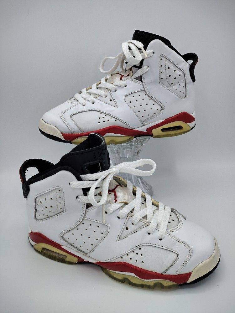 Air Jordan 6 Varsity Red Size 4.5 Youth Professionally Cleaned And Sterilized