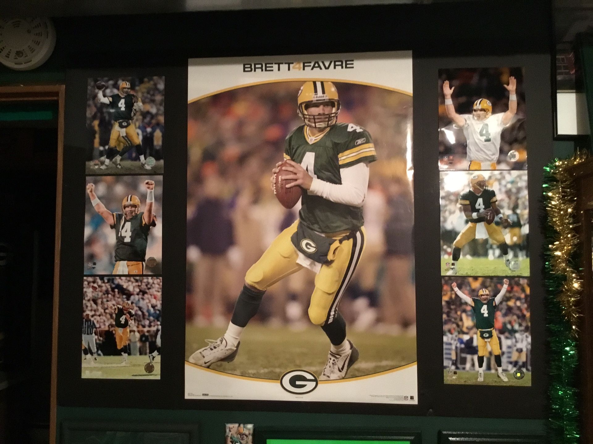 Favre Poster with 8 X 10 photos