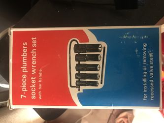 Plumbers socket wrench set