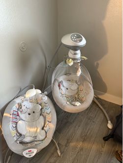 Baby swing and bouncer