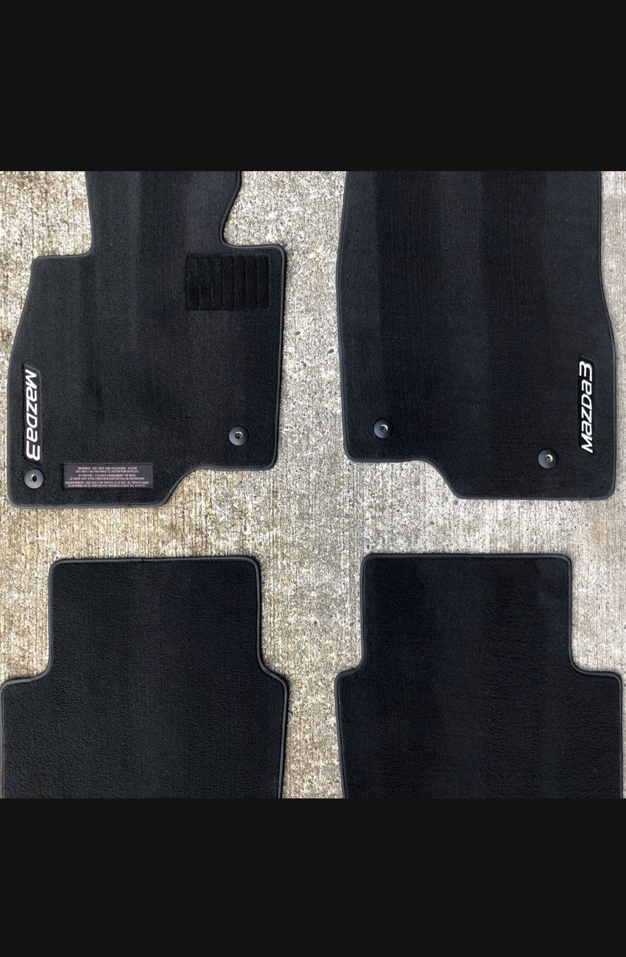 Mazda 3 factory oem black carpet floormats 2014-2019