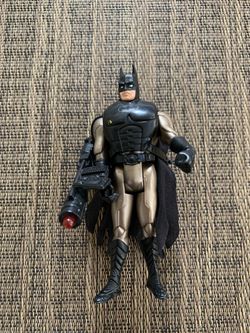 1992 Gold Black Batman Figure With Accessories 