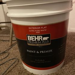 5 gallon -new-never used- exterior paint