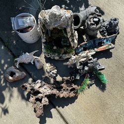 Aquarium Decorations And sand waterfall