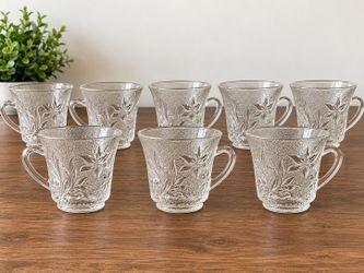 Vintage Glass Punch Cups - Set of 8