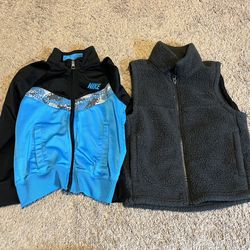 Nike Jacket and North Face Vest Kids Size S (6)