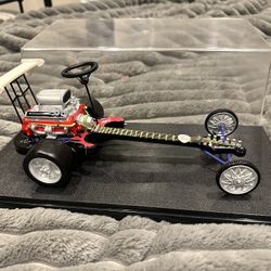 One-of-One Fender Stratocaster Guitar Dragster Custom Display Model + Acrylic Case