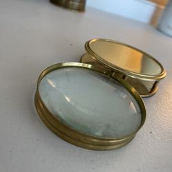 1930’s Brass Map Magnifying Glass