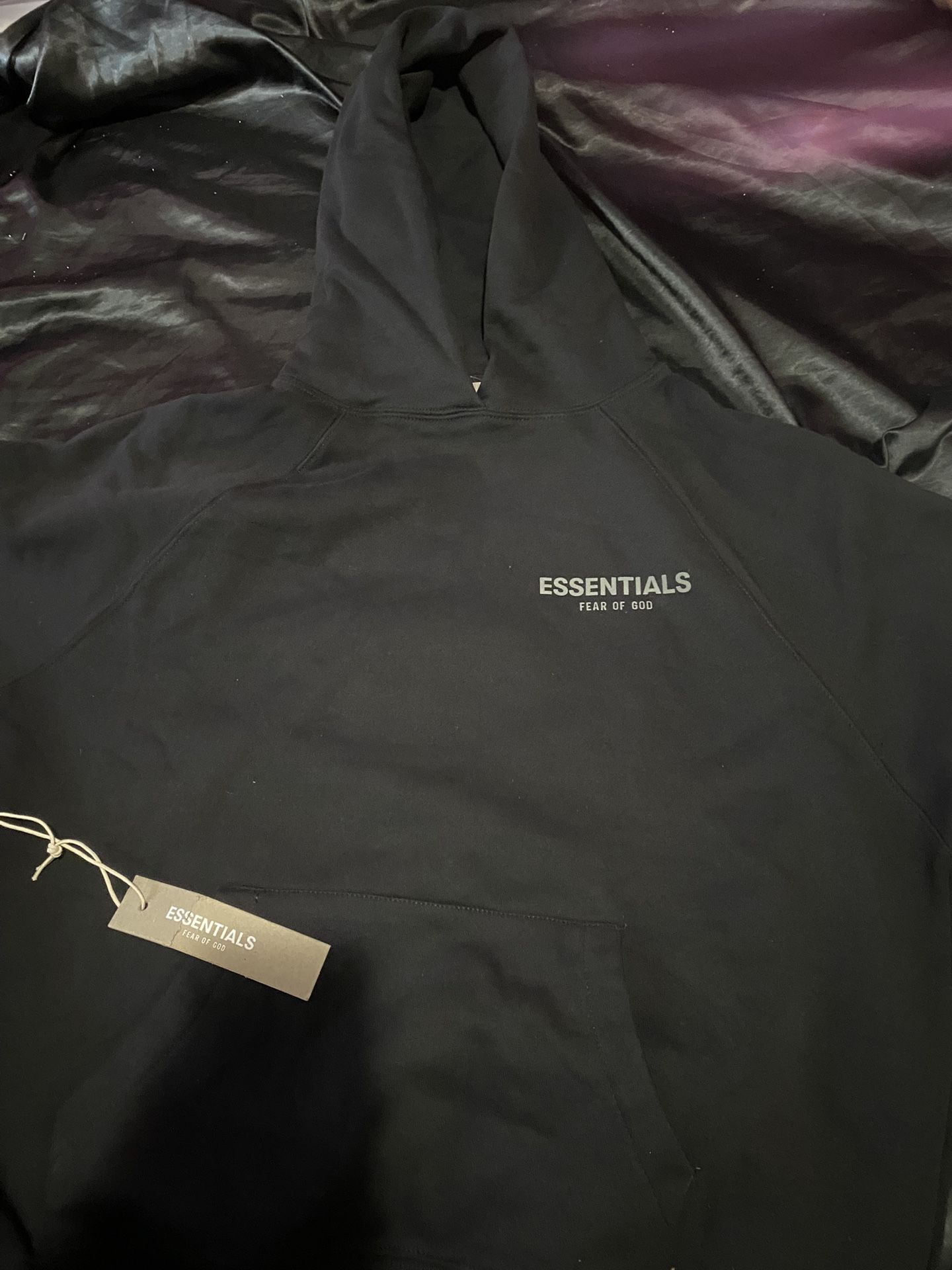 Black Essential Hoodie 