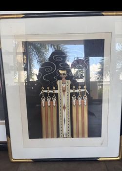 Erte Golden Calf Signed Lithograph