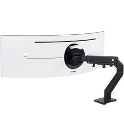 Ergotron – HX HD Premium Heavy Duty Gaming Monitor Arm, Single Monitor Desk Mount – for 1000R Curved Ultrawide Monitors Up to 49 Inches, 28 to 42 lbs,