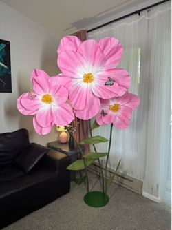Giant Artificial Flower Set – 5.8 FT Tall