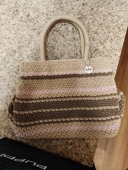 The Sak Multicolor Stripped Crochet Hand Bag