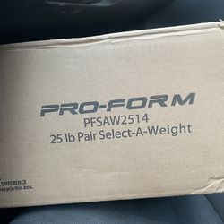 Pro-form 25lbs Weights