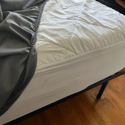 Metal Bed Frame and Mattress