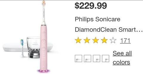 Philips Sonicare Diamondclean Smart Electric Toothbrush, Rose Gold