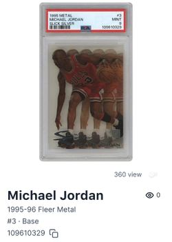 1995-96 Fleer Metal Michael Jordan PSA 9