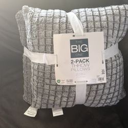 Gray Throw 2 Pack Pillows $12