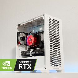 Powder | Custom White Gaming PC | Ryzen 5 2600 | RTX 2060 6GB | 16GB RAM | 512GB NVMe | RGB | WiFi