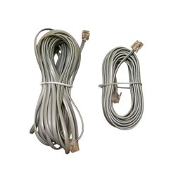 Telephone Cables Phone Extension Cords 25ft/6ft Telephone Cords for Landline Phones