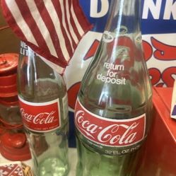 Jumbo Collectible Coca Cola Glass Bottle