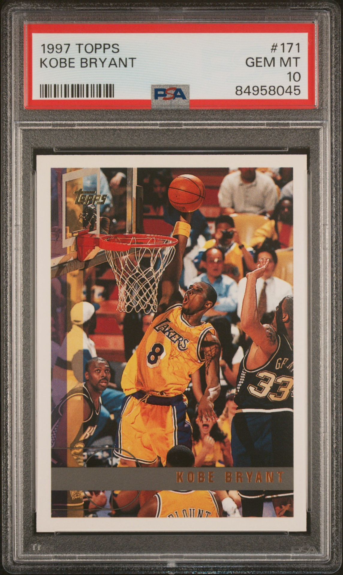 1997 Topps Kobe Bryant #171 PSA 10 Los Angeles Lakers