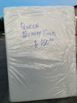 Queen memory foam mattress!!! $150 used