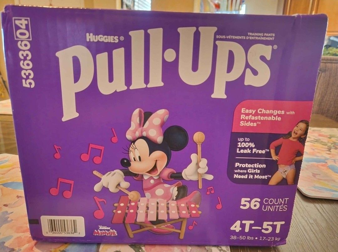 Huggies Pull Ups 4T-5T New 56ct